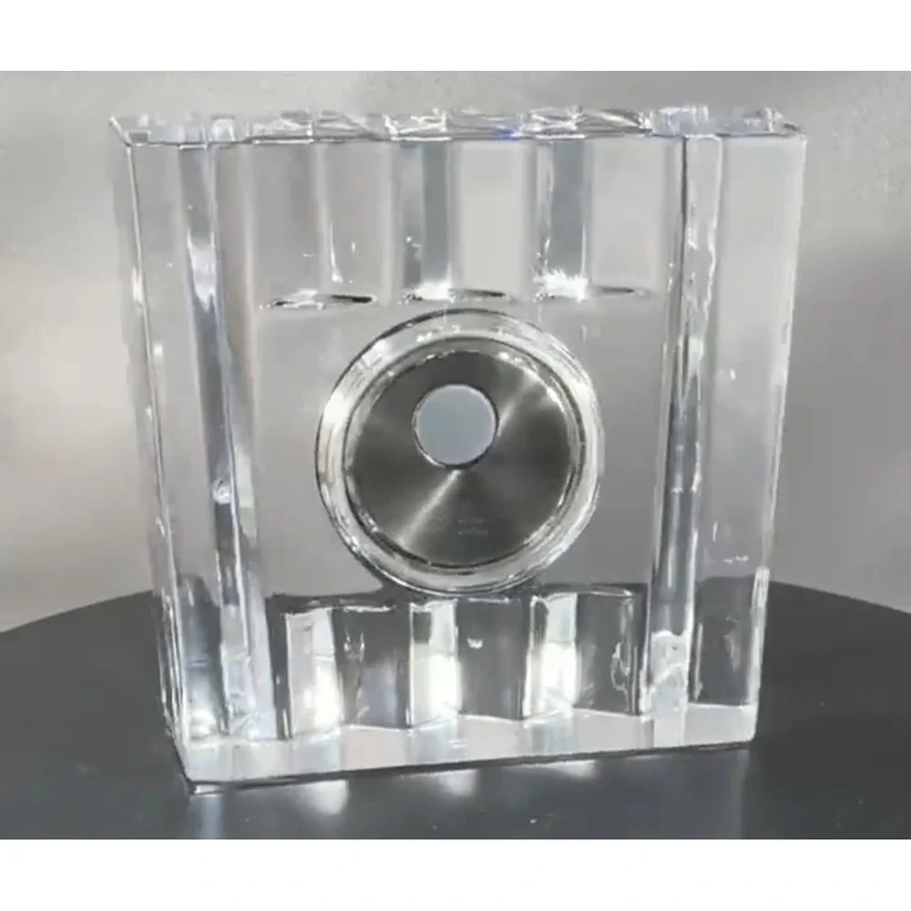 Marquis by Waterford Square‎ Crystal Desk Clock Japan Movement